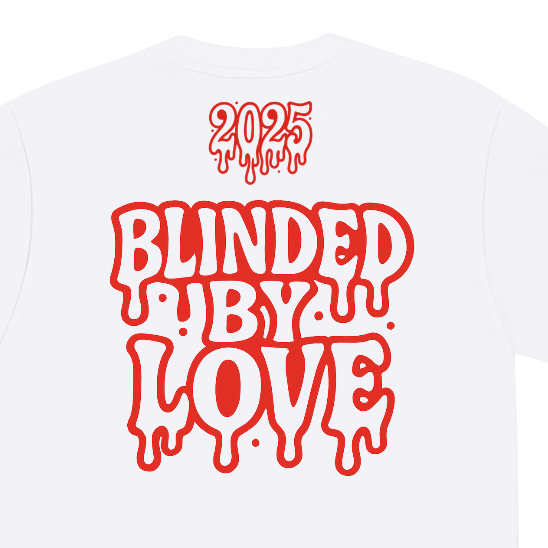 T-shirt oversize "BLINDED BY LOVE"